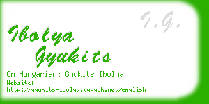 ibolya gyukits business card